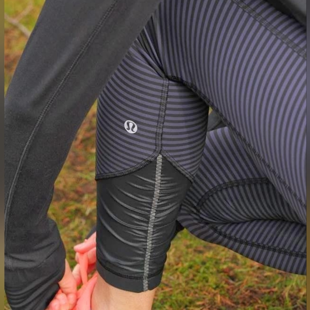 Lululemon Pace Queen Striped Leggings, OS